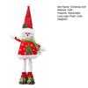 Christmas Doll Decoration Retractable Long Legs Plush Santa/Snowman/Reindeer Doll Toy Tabletop