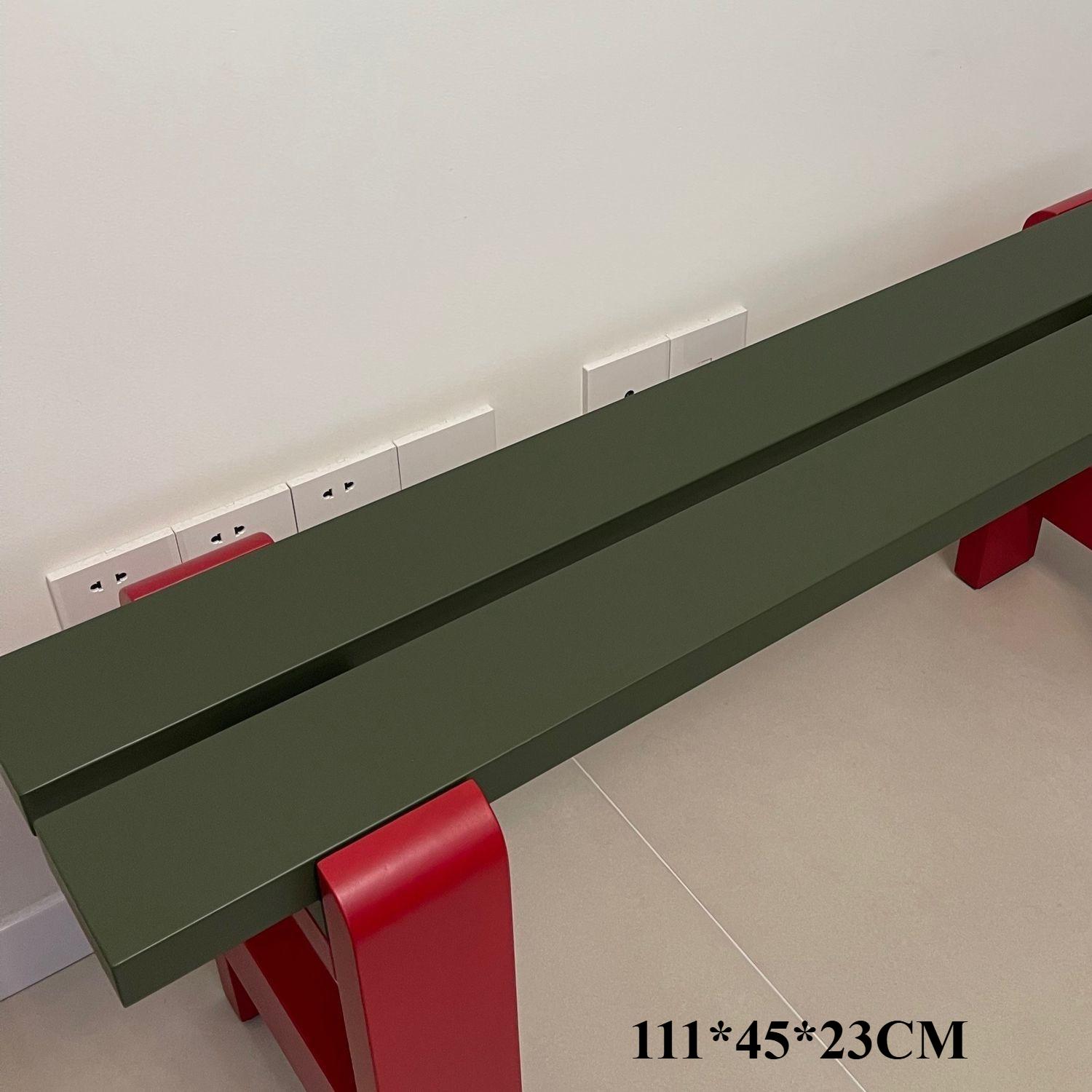 

Household Colored Shoe-changing Stool Entrance Nordic-style Art Ottomans Fashionable Two-tone Color Home Furniture Decorations