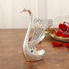 Food Grade Cutlery Spoon Set Corrosion Resistant Useful Swan Shaped Storage Holder Dinnerware