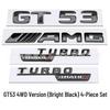 Compatible Mercedes AMG GT50 GT63 Trunk Emblem Sticker for GTR GTC GTS