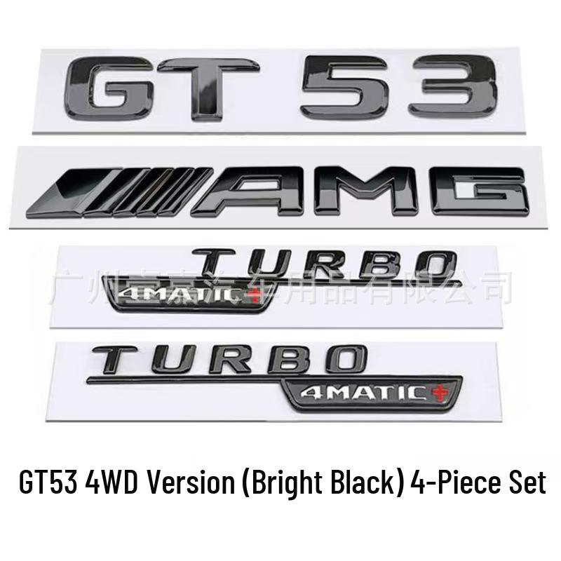 Compatible Mercedes AMG GT50 GT63 Trunk Emblem Sticker for GTR GTC GTS