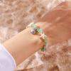Fashion Sweet Pink Crystal Beaded Bracelet for Women Boho Turtle Starfish Shell Anklets Leg Foot Chain Summer Beach Jewelry Gift