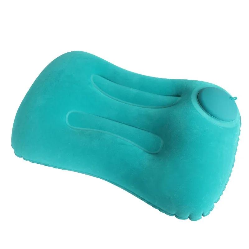 Travel Pillow Air Inflatable Airplane Car Pillows Pillow Folding Press Type Bed Pillow Neck / Waist Cushion Home Office Supplies