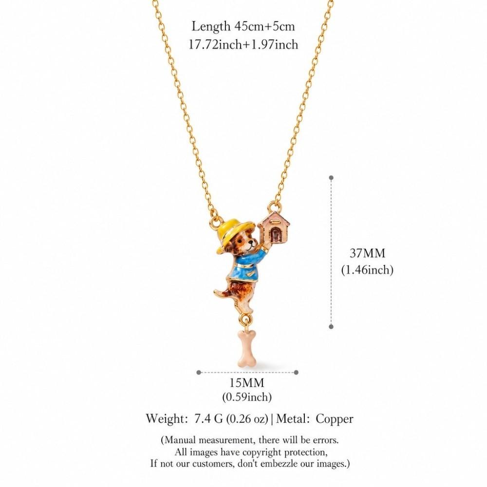 Dangle Design Copper Pendant Necklace Copper Fairy Tale Pendant Necklace Gifts for Girls