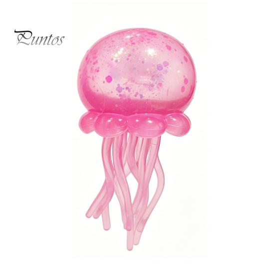 Transparent Lemon Toy Squeeze Toy, Stress Relief Jellyfish Ice Cream Reduction Soft Clear Cube Sensory for Kids Adults Reliever
