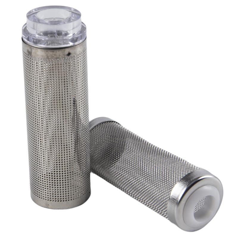 Stainless Steel Fish Tank Filter Fish Tank Fish Shrimp Mesh Net Filter Metal Pre-Filter Tube Filter Accessory Fish Tank Intake Strainer