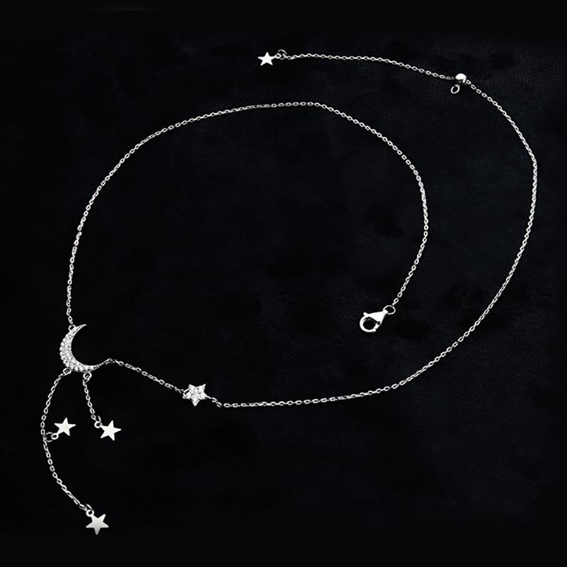 

Ожерелье Star Moon Женский Ins Niche Design Sense Цепочка Star Moon Ключичная цепочка Лето