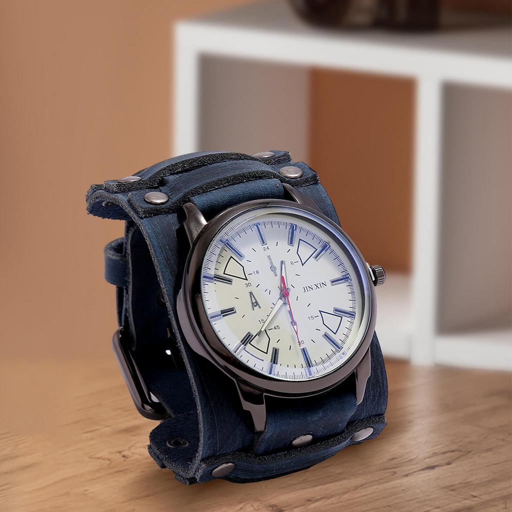 Leder Zeigeruhr Armbänder Tag Geschenk Elegant Professionell Punk Premium Zubehör 5cm