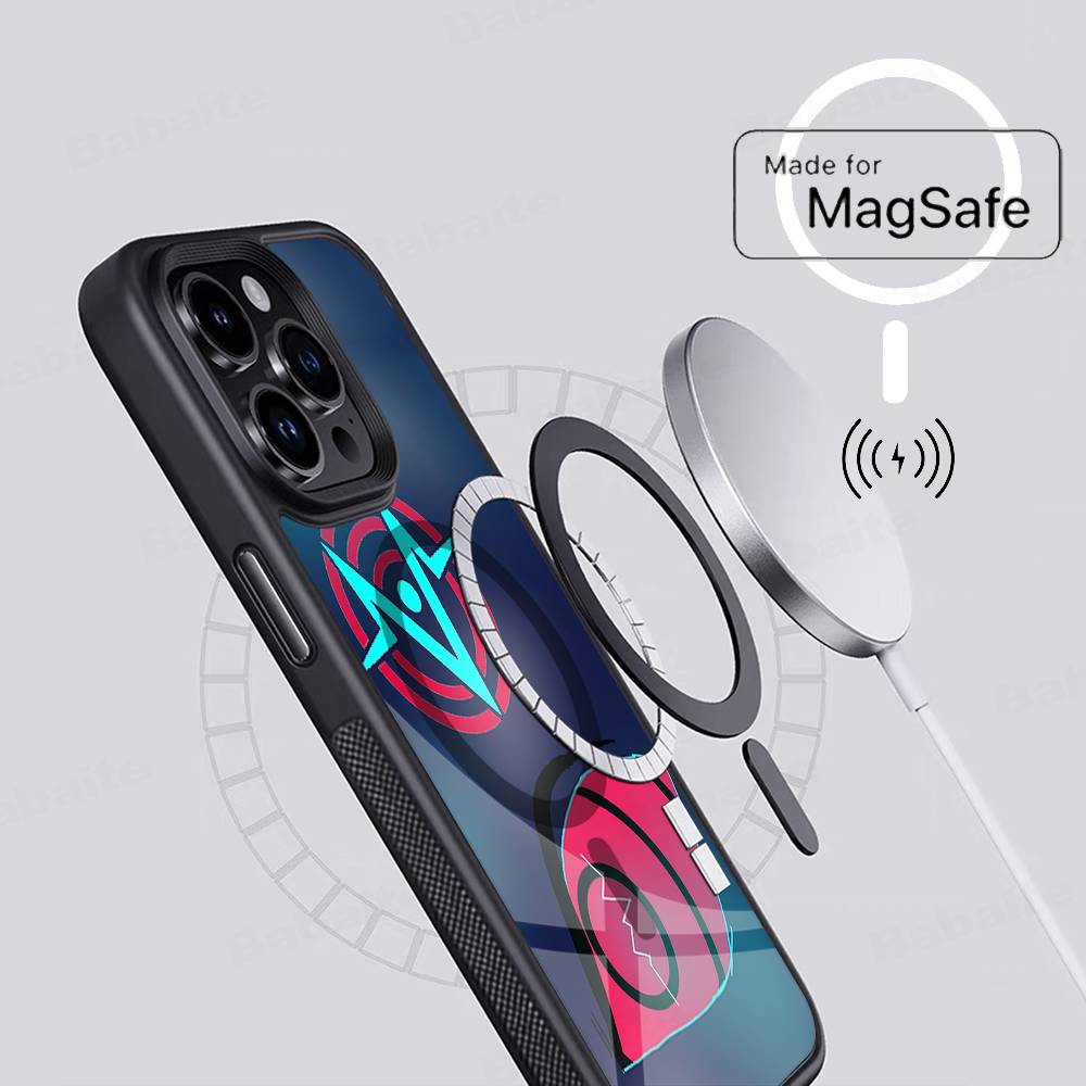 H-Hazbins-Hotels Magnetic Phone Case For IPhone 16 15 14 13 12 11 17 Pro Max Plus Wireless Charge Cover