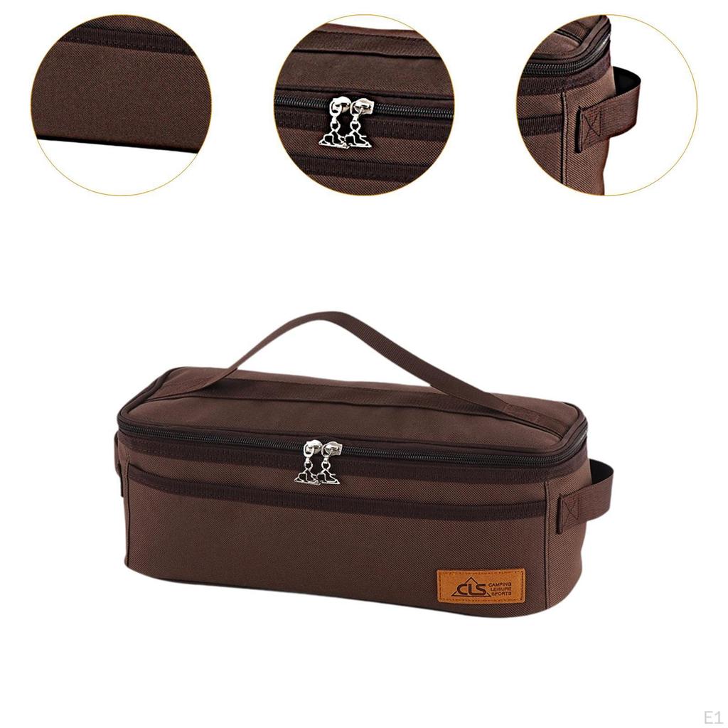 Camping Cutlery Carrier, Organizer Bag with Handle for Travel And Makeup
