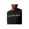 Calvin Klein Jeans Letter Print Slim Fit Round Neck Short Sleeve T-Shirt Men Tops Black J30J322552-BEH