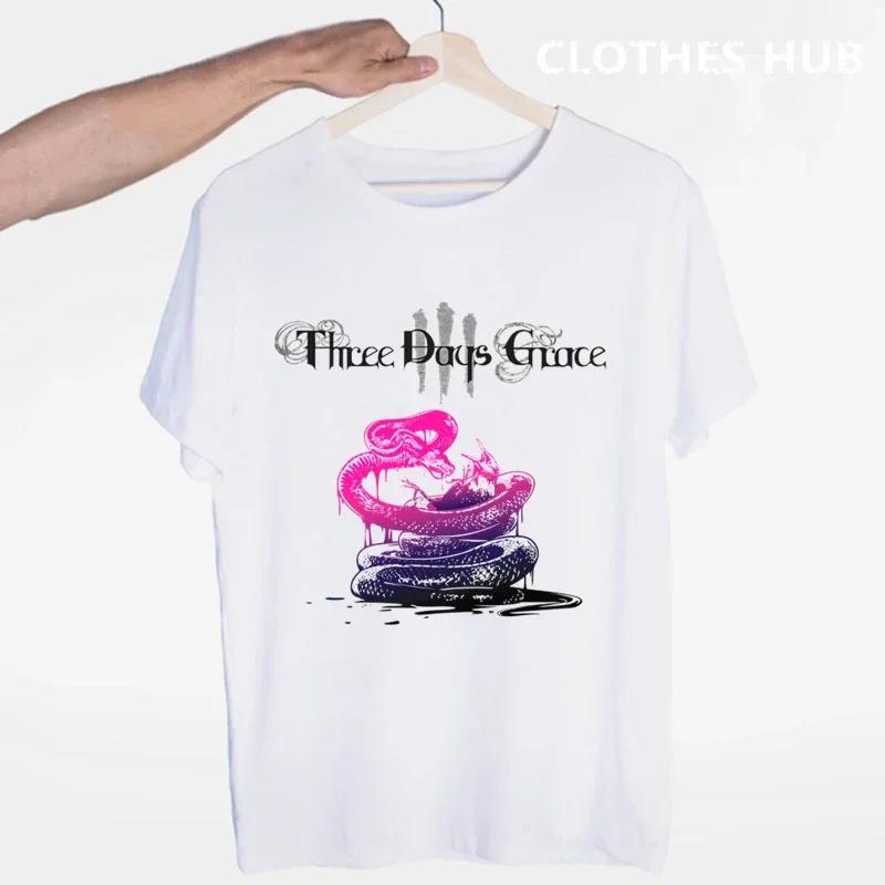 Three Days Grace Music Band T-shirt O-Neck Short Sleeves Summer Casual Fashion Unisex Men And Women Tshirt