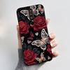 Case For Nokia 8.1 Plus X71 Phone Case Luxury Fashion Butterfly Flowers Black Soft Slim Silicone Cover For Nokia 8.1plus Casing