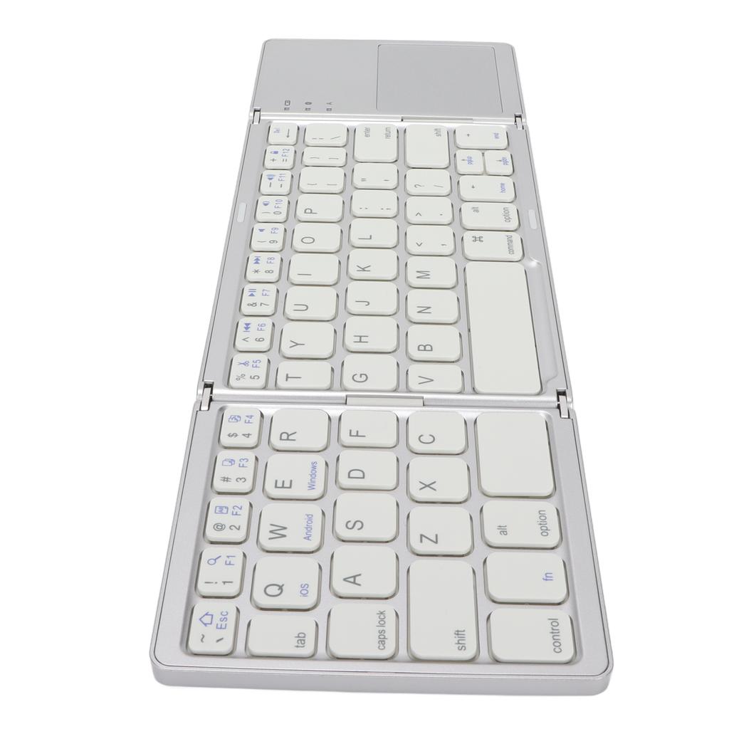 3 Folding Keyboard with Touchpad 63 Keys 10m Connection USB Charging Wireless Keyboard for Smartphone Tablet Laptop Travel