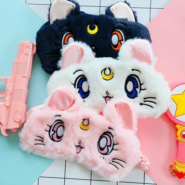 Lovely Eyeshade Sleeping Mask Travel Cartoon Anime Sailor Moon Blindfold Eye Cover