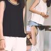 Fashion Women Top Sleeveless Vest Color Leisure Loose Summer Blouse