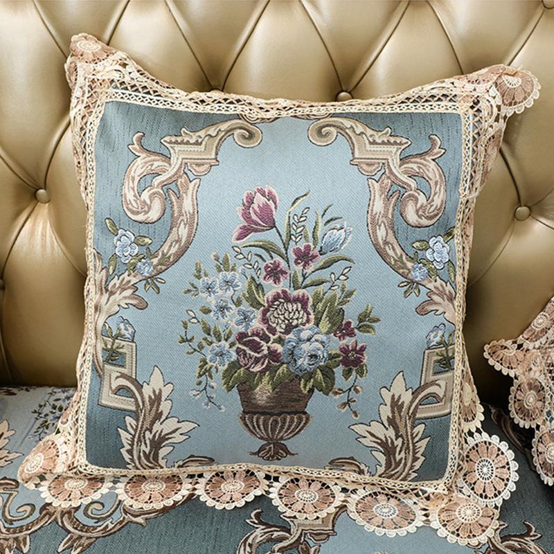Home Decor Sofa Protector Luxury Jacquard Fabric Non Slip Sofa Cover Living Room Couch Cover Slipcover Lace Sofa Towel Cushion