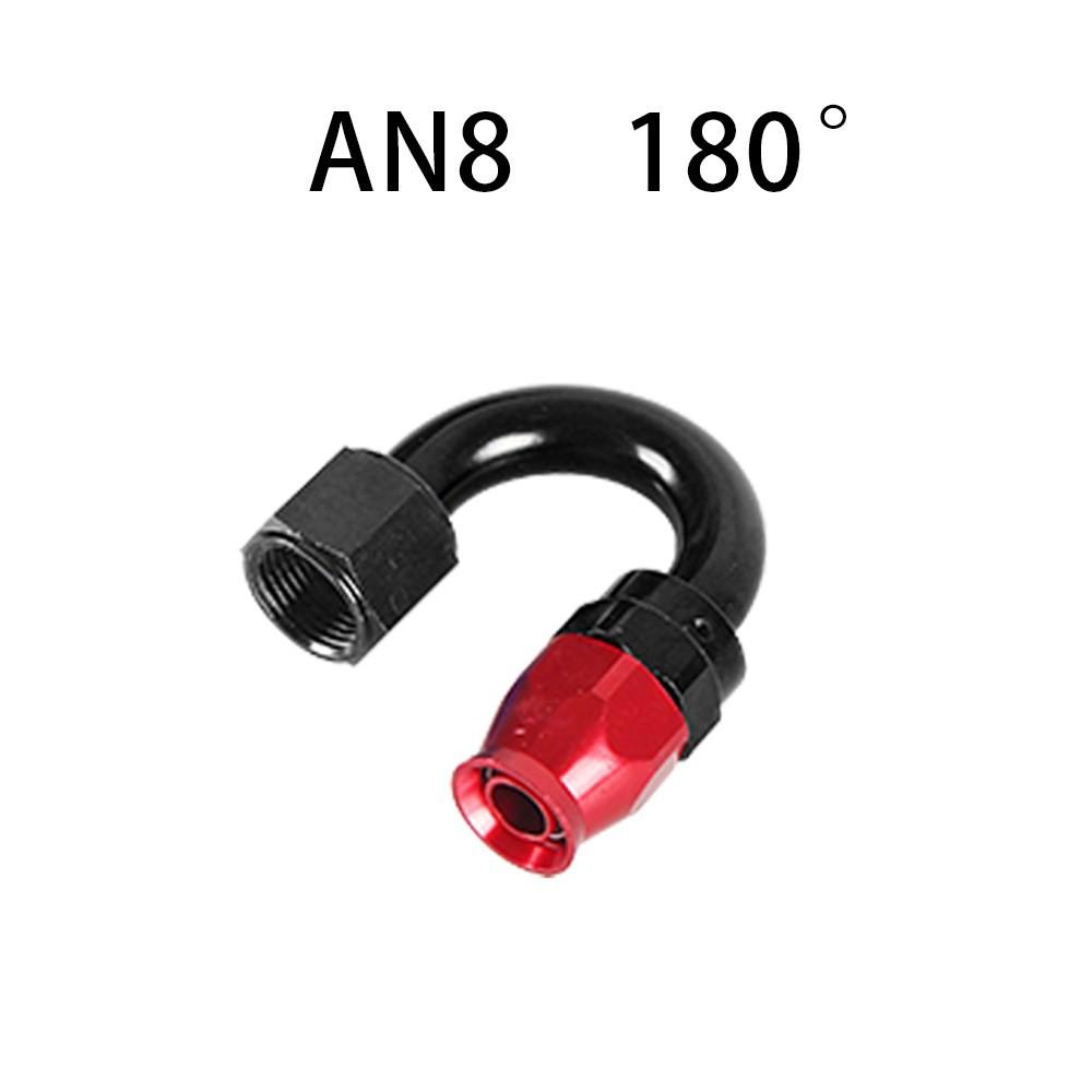 Racord pivotant pentru furtun de combustibil, ulei, AN4/6/8/10/12, adaptor drept 0°/45°/90°/180°, pentru racord pivotant din PTFE