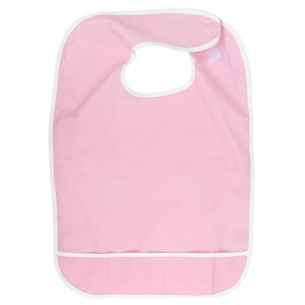 

Водонепроницаемый нагрудник для взрослых и пожилых людей, ПВХ нагрудник для еды, защита для обеденной помощи для инвалидов JRK-208PVC M Single Layer Pink