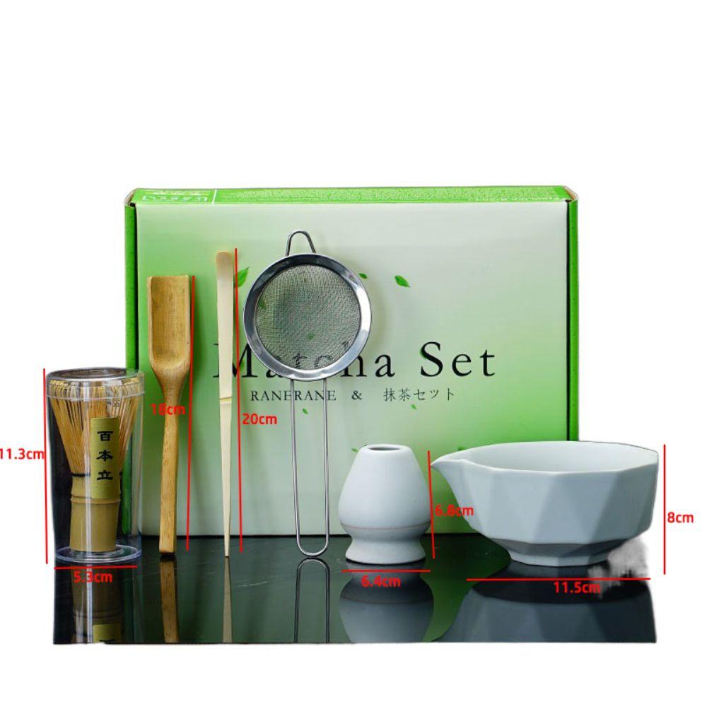 6Pcs/Set Smooth Japanese Matcha Powder Whisk Kiln-Formed Matcha Set  Tea Set Accessories