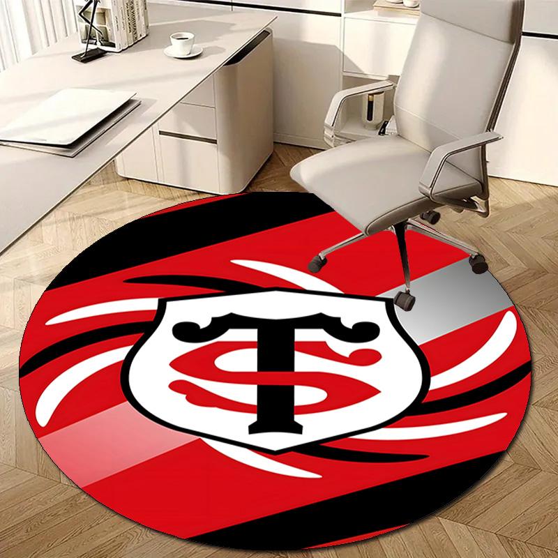 1pc Football Team (65) Design Printed Area Round Carpet for Bedroom Living Room Home Decor Rugs Mat Non Slip Mat Rug for Bedside