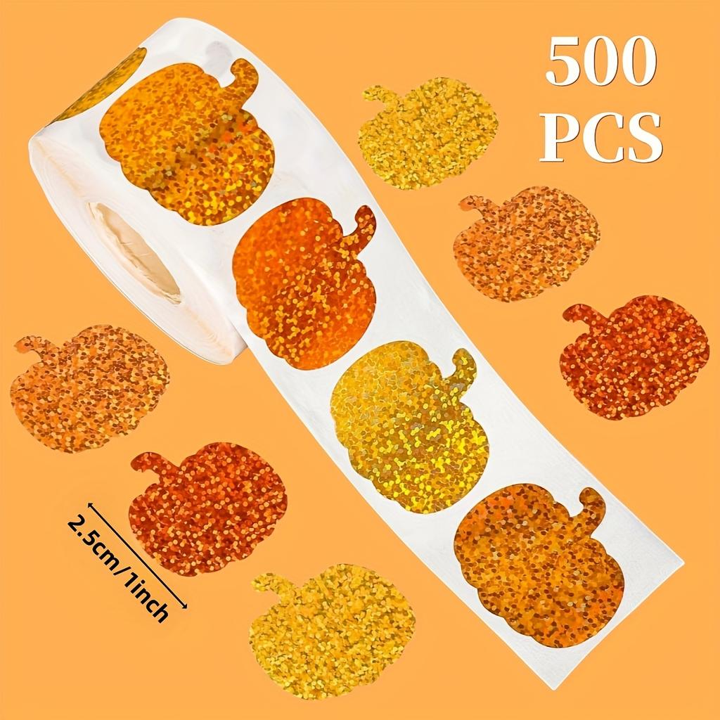 500 st Julglittriga Guld & Pepparkaksman Klistermärken på Rulle | För Presentinslagning, Kort, Kuvert & Festdekorationer