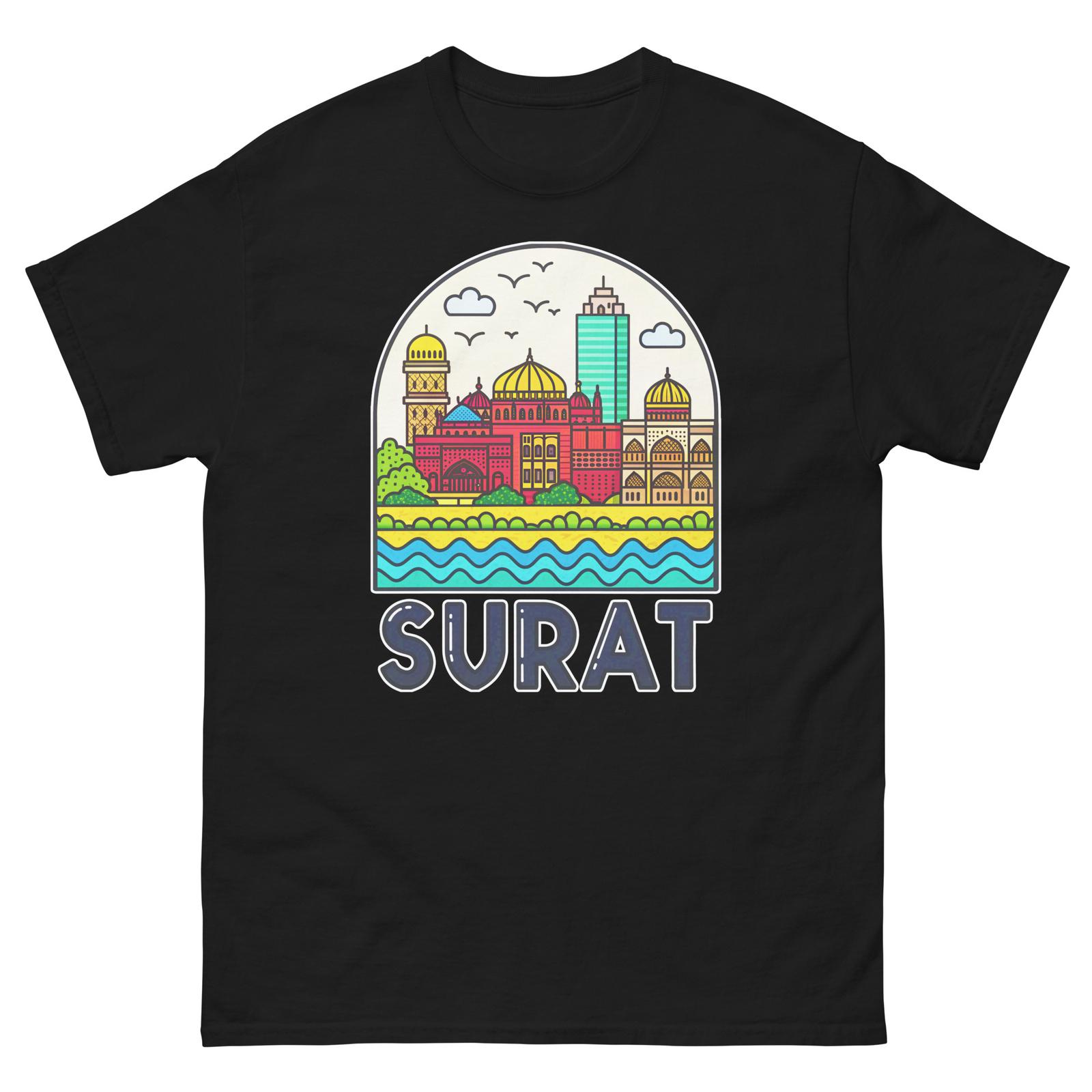 Surat World Travel Urban Area City T-Shirt XL