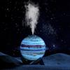 Planet humidifier two-speed spray automatic power-off LED colorful night light household delicate fog USB humidifier