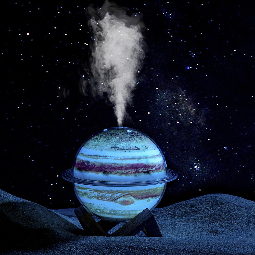 Zvlhčovač Planet Dvourychlostní sprej s automatickým vypínáním LED barevné noční světlo pro domácnost jemný mlhový zvlhčovač USB