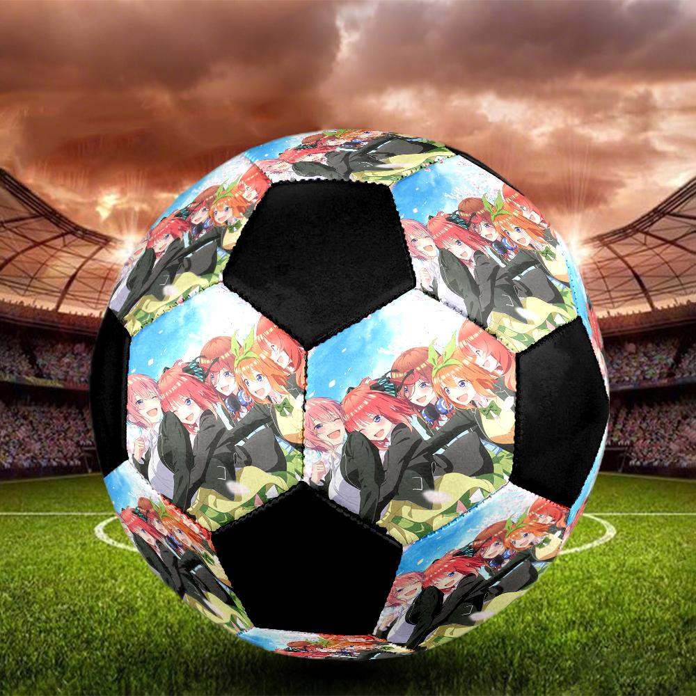 Soccer Ball Colorful Machine Stitched PVC Size 5 Team Training Competition Ready Durable High-Bounce Cool Sports Gift