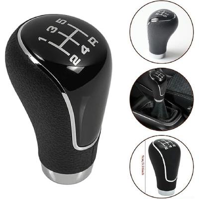 5 Speed Gear Shift Knob, Leather Gear Shift Knob for Mazda 2 3 6 2006-2012