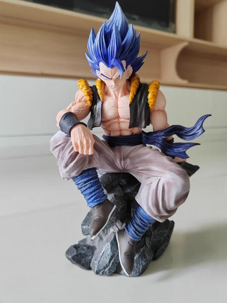 30cm  Z Vegetto Anime Figuras Gogeta Action Figures With Two Heads Dbz Manga Gk Statue Decor Collection Children Toy