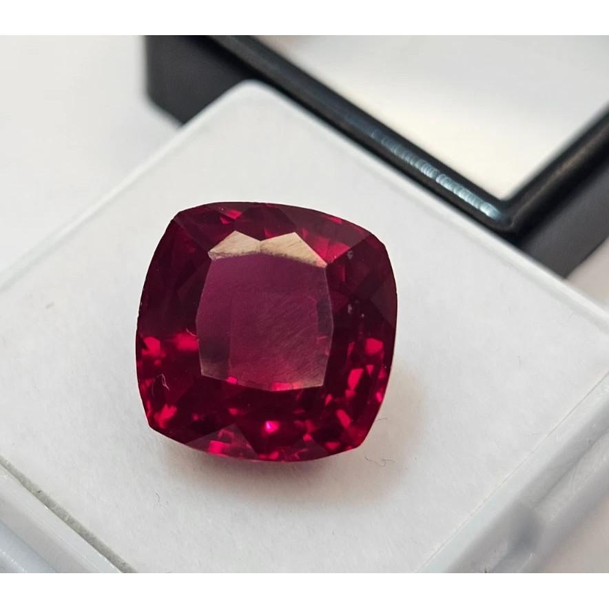 Mozambique Red Ruby Cushion Cut 10-11 Ct Stunning Certified Loose Gemstone