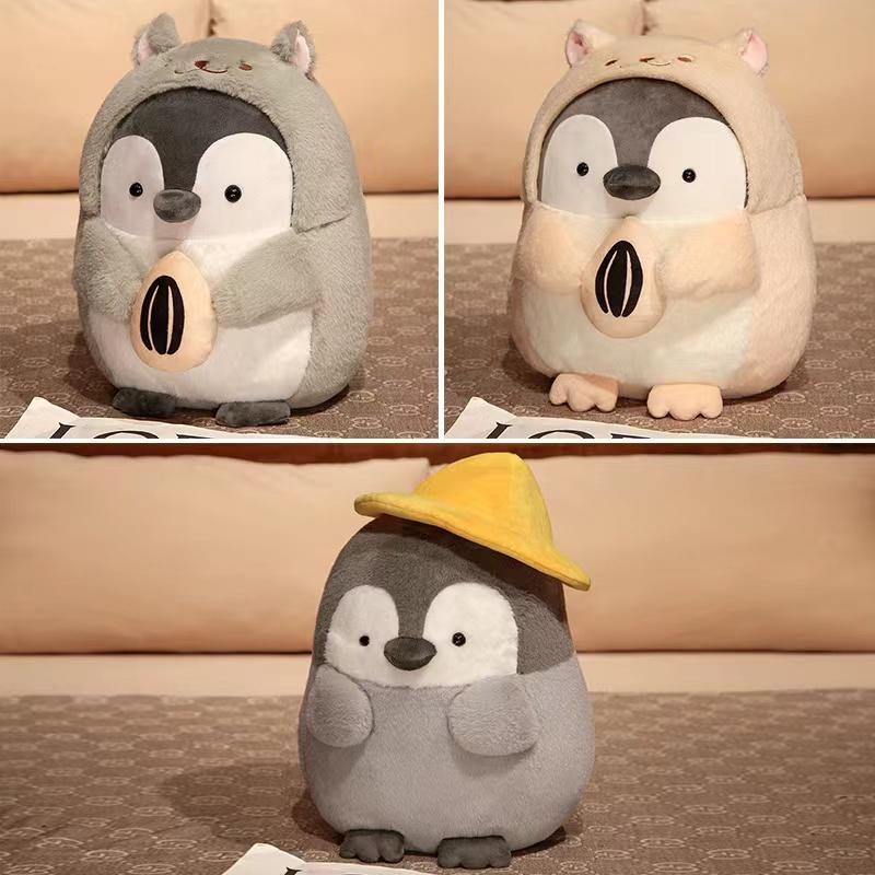Cute Kawaii Plush Toy Penguin Doll Soft Stuffed Home Decoration Pillow Nap Pillow For Children Holiday Gift