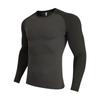 Men's Quick Dry Raglan Sleeve Long Sleeve Round Neck Sports T-shirt