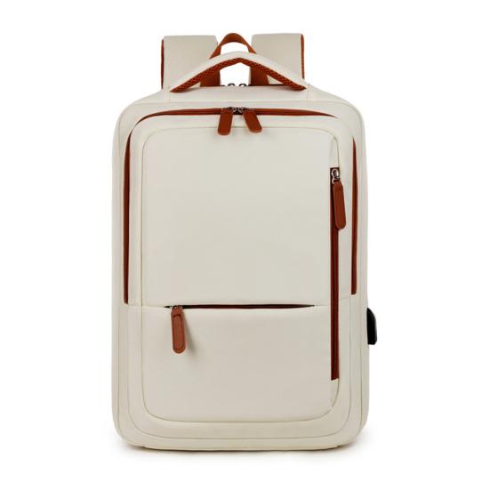 Expandable Backpack with Wet-Dry Pockets Anti-Theft Business Laptop Bag with USB Charging Port Dual Zippers Waterproof Travel Luggage Bag