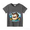 Wojans T-shirt s anime motivem, kulatý výstřih, dětské oblečení s krátkým rukávem, letní bavlněná trička, trička pro kluky a holky, dárek k narozeninám