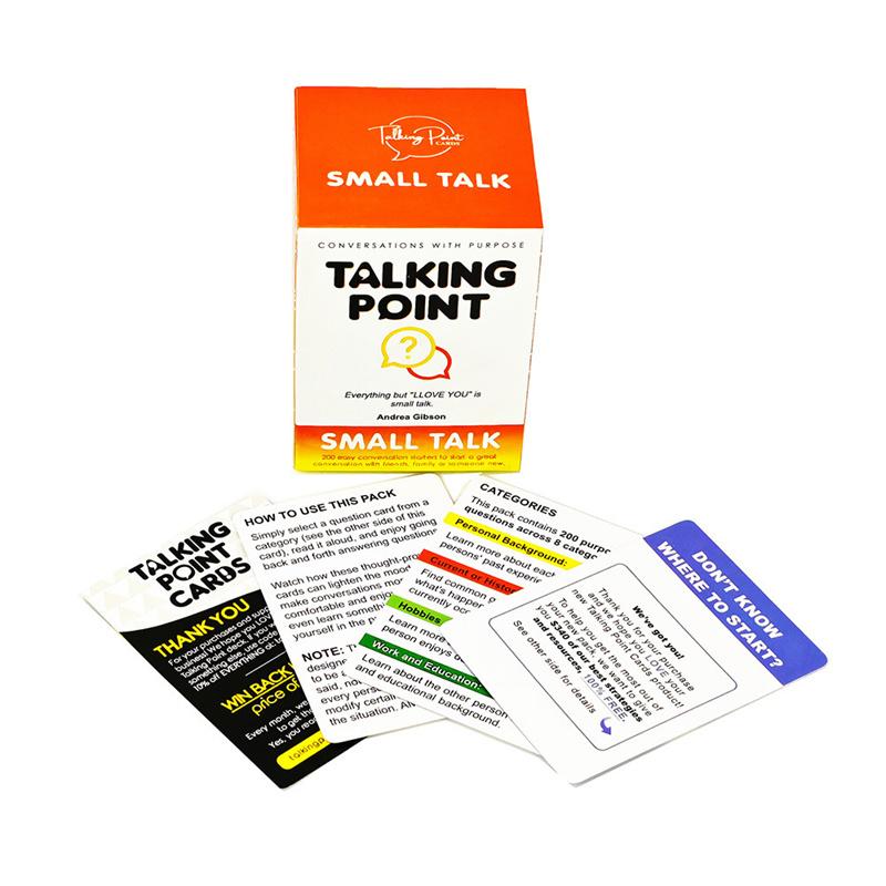 English Version Talking Point Series Romantic Dating Couple Game Challenge Q&A Intimate Game