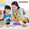 HannaBlock Magnetic Building Magnetic Educational Toys for Boys and Building Blocks 122-Pcs Blocks, Toys, Kids, Girls,