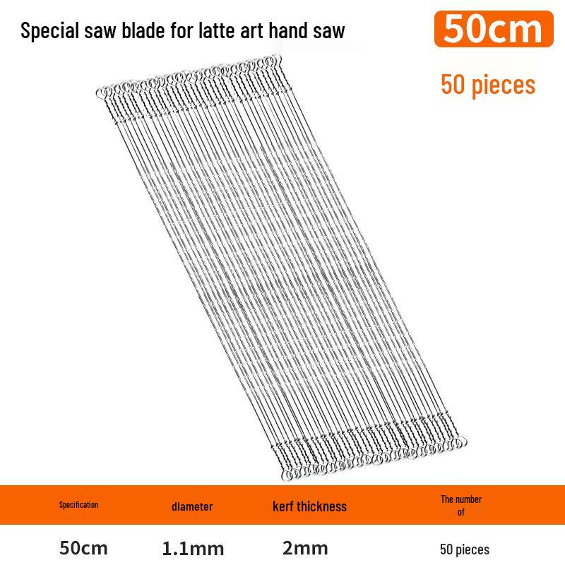 300mm Fine Tooth Steel Fret Saw Blade for DIY Woodworking & Small Curves