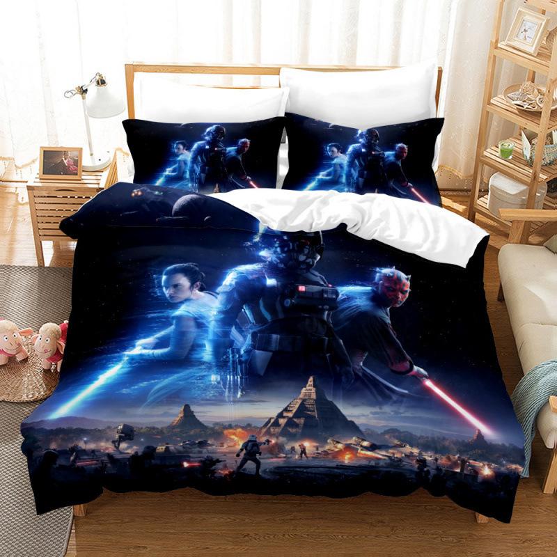 Star Wars Digital Printing Three-Piece 3D Home Textile Quilt Cover