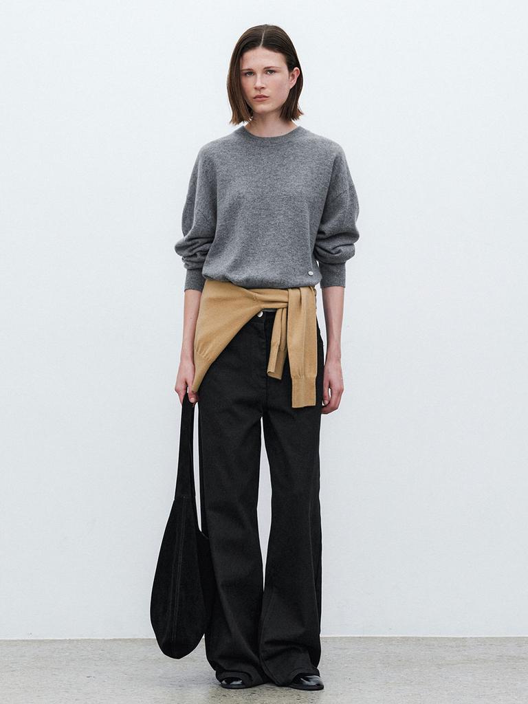 ATELIER NAIN Essential Cashmere Crew Neck Knit(T-7124)