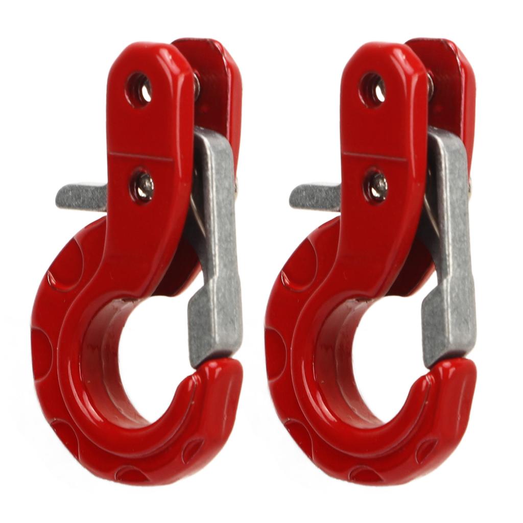 2Pcs RC Trailer Hook Aluminum Alloy Corrosion Resistant RC Trailer Chain for SCX10 110 Car Model