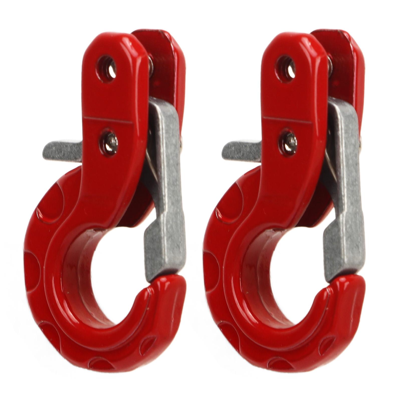 

2Pcs RC Trailer Hook Aluminum Alloy Corrosion Resistant RC Trailer Chain for SCX10 110 Car Model