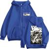 Anime Makunouchi Hajime No Ippo Zipper Hoodie Kamogawa Boxing Gym Men's Sweatshirt Oversized Fleece Vintage Popular Coats Male
