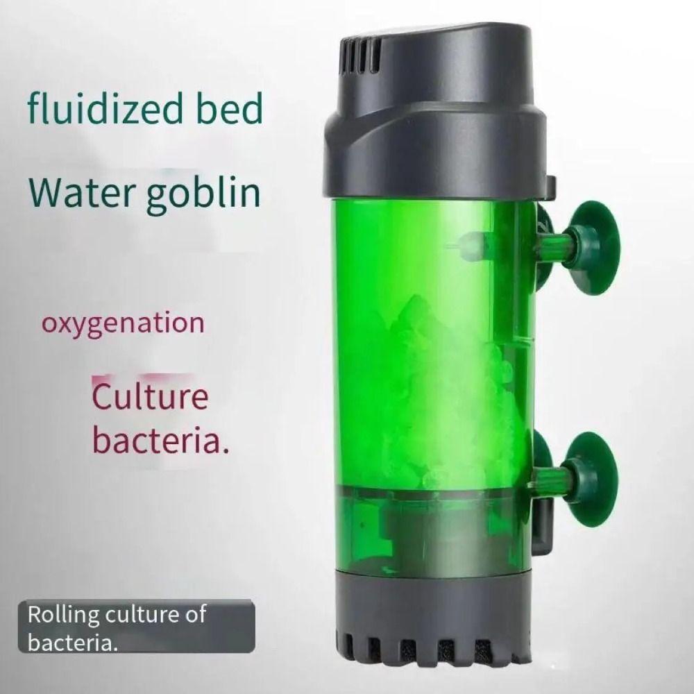 With Strong Suction Cup Fish Tank Fluidized Bed Filter Green Bio Sponge Filters Fish Tank