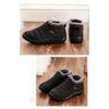 Baumwollschuhe in Übergröße für Damen im Winter mit zusätzlichem Fleece und verdickten Schneestiefeln für Damen, Unisex niedrig geschnittene warme Baumwollstiefel