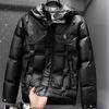 Men's Luxury European Style Thick Down Jacket - Winter Hooded Outerwear for Cold Protection