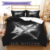 The Witcher Poster  Bedding Quilt Set Quilt Cover Pillowcase Home Decoration Birthday Gift (1 * Duvet Cover + 2 * Pillowcase, Without Core)