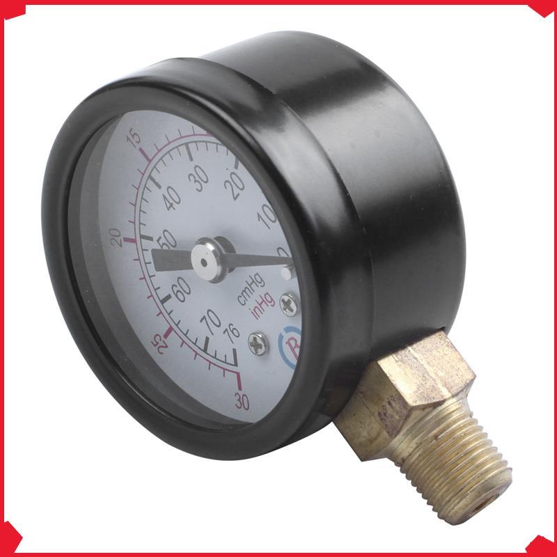 B17B 2X Male Threaded Pneumatic Air Vacuum Pressure Gauge 30/0Hg